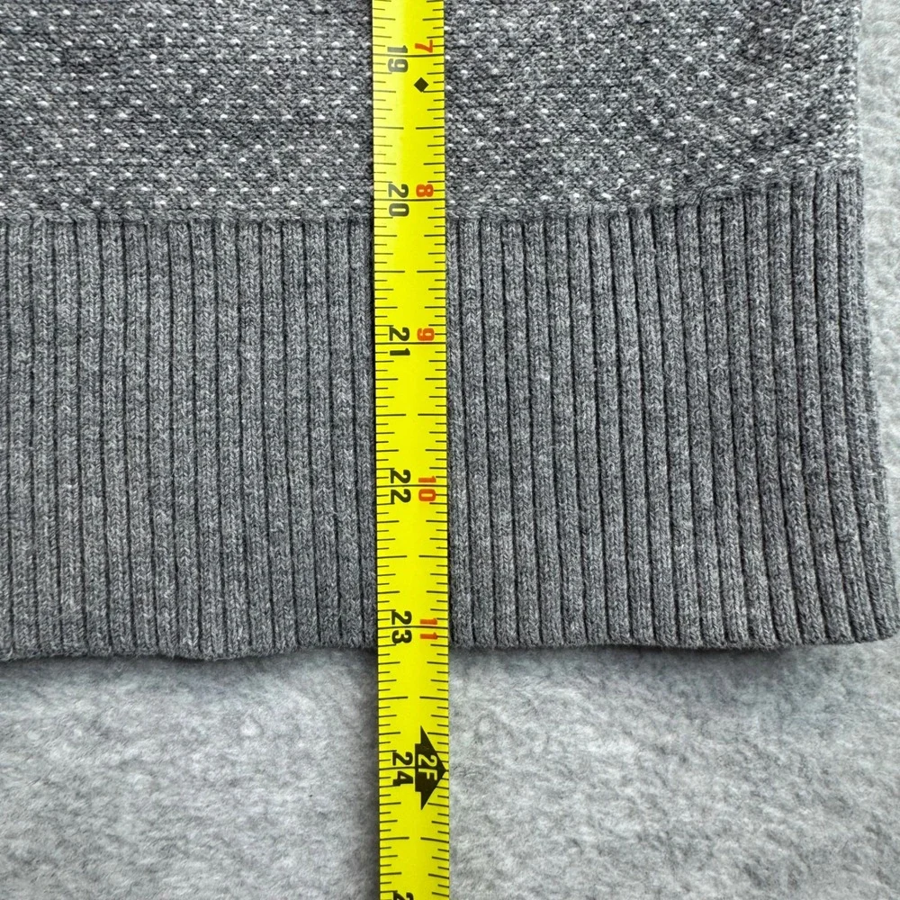 Tommy Hilfiger Mens Textured Crewneck Sweater XS Gray Cotton‎ Preppy